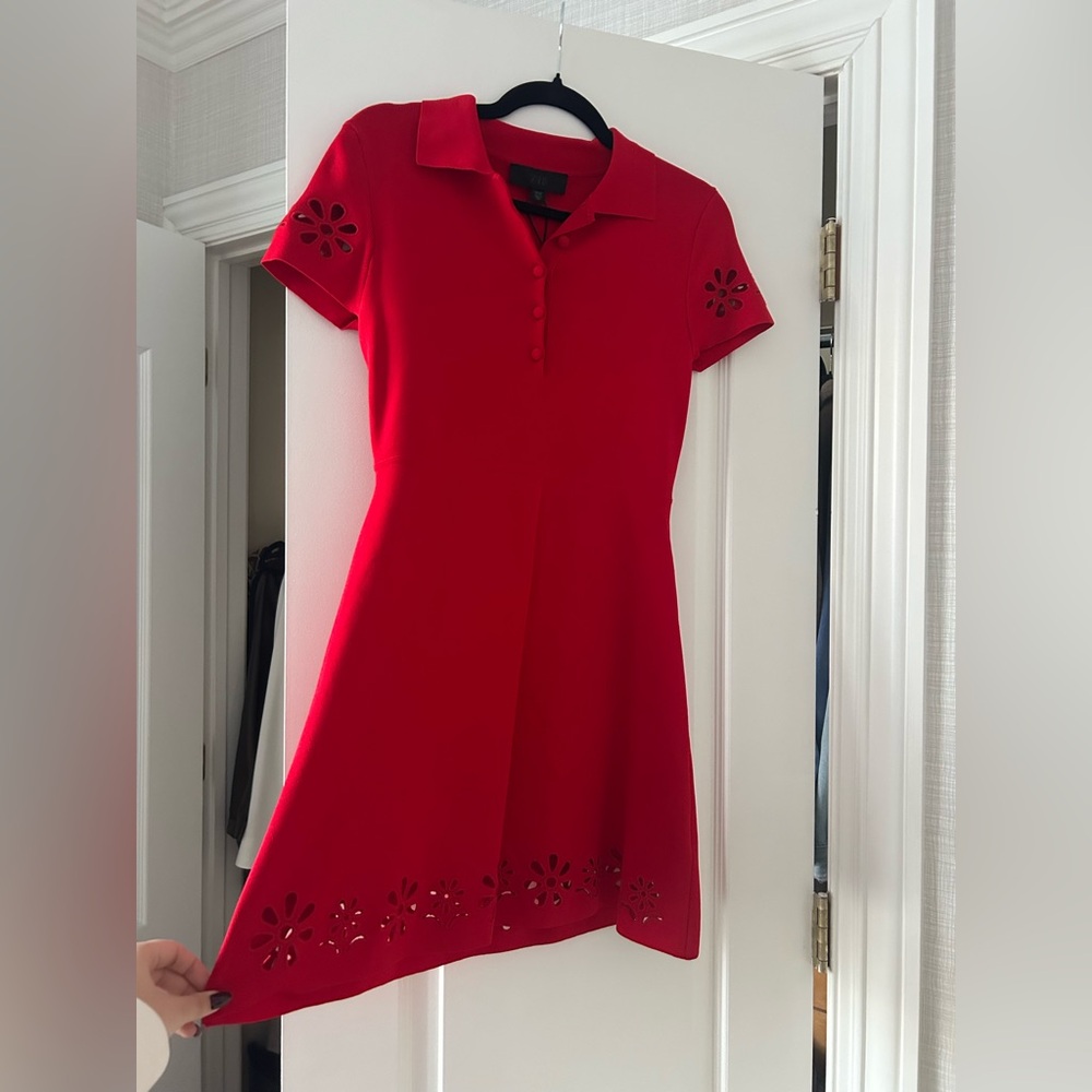 Zara Red Polo Knit Dress